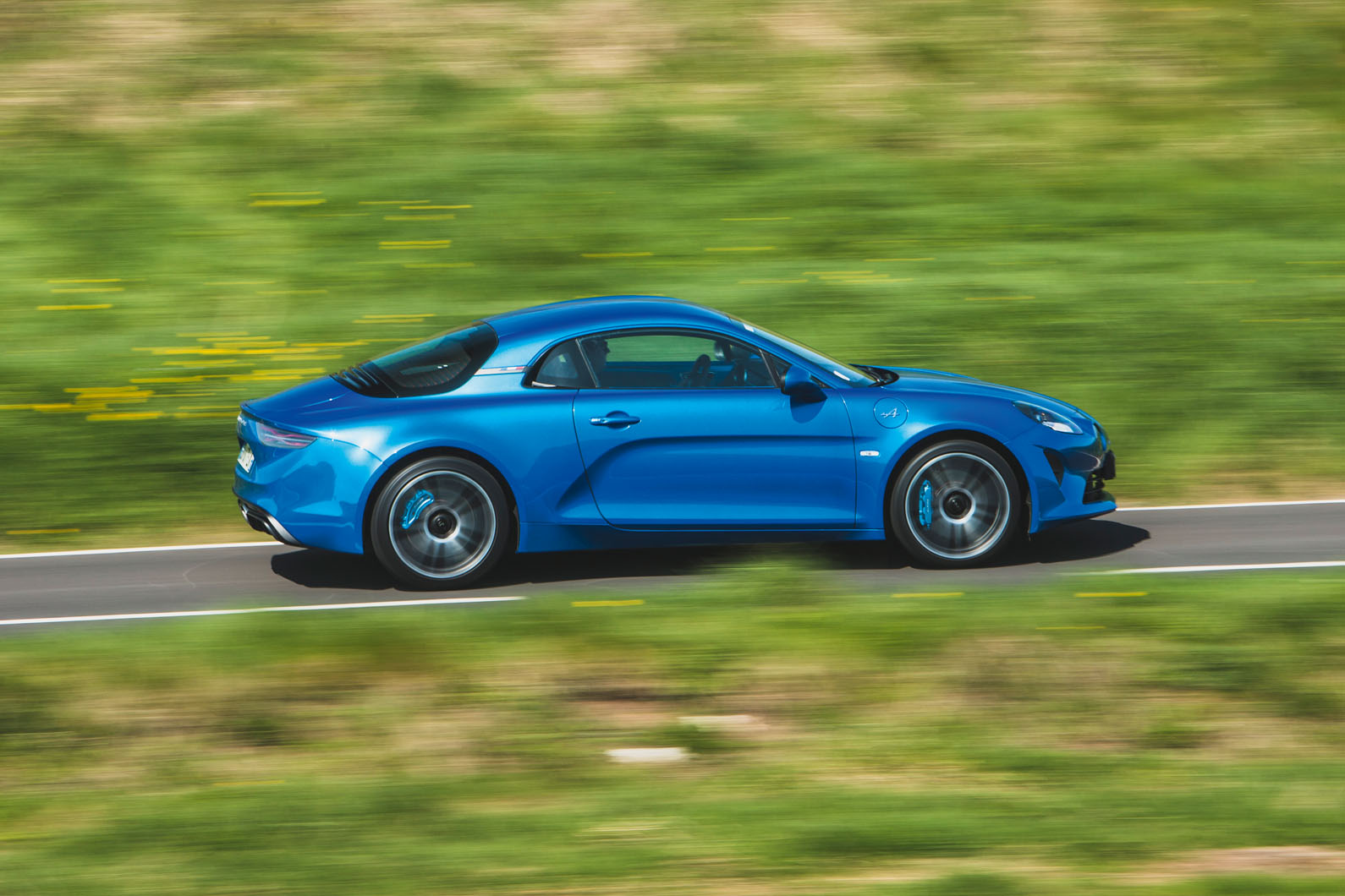 Alpine A110 2018 road test review on the road side