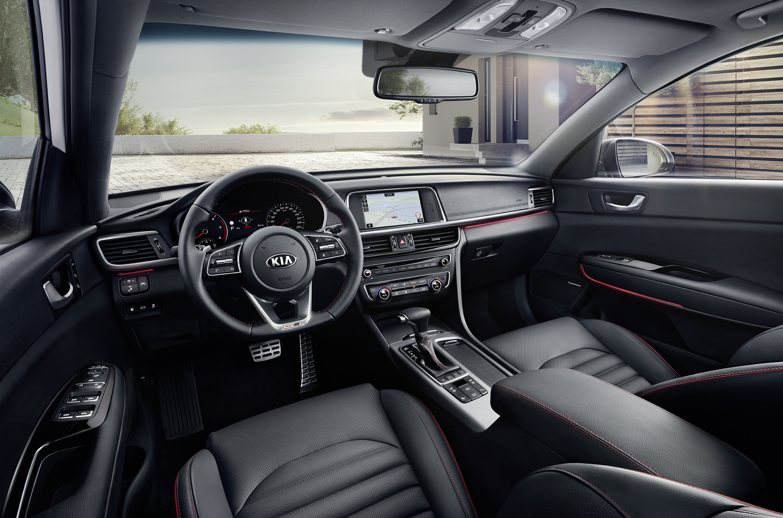 Kia optima interior 3 4 front backplate 0