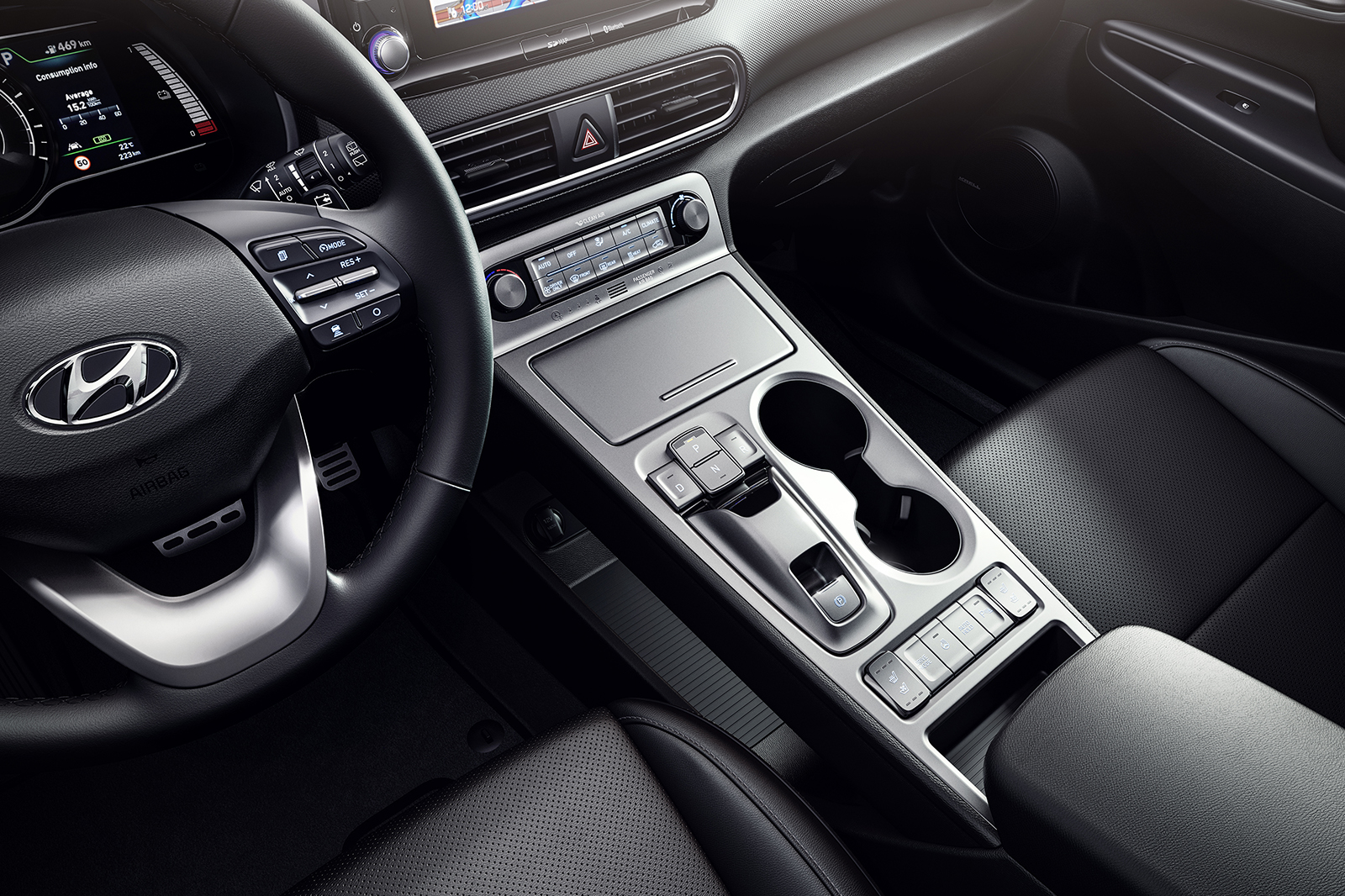 Kona electric center console