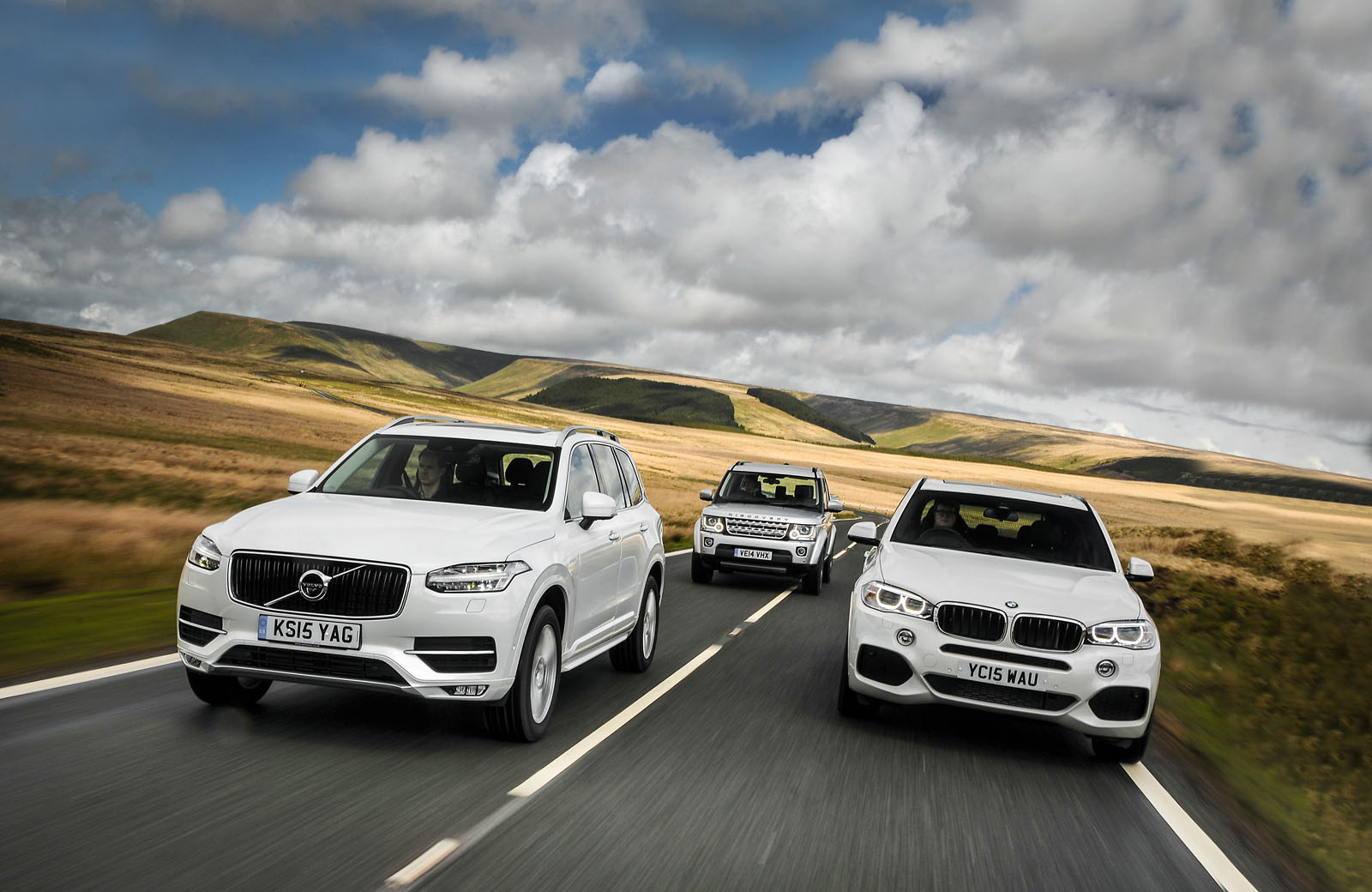 Volvo XC90 versus BMW X5 and Land Rover Discovery comparison Autocar
