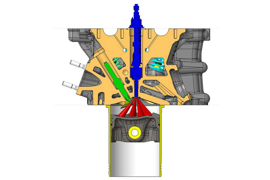 1 Ferrari sf90 stradale engine sketch