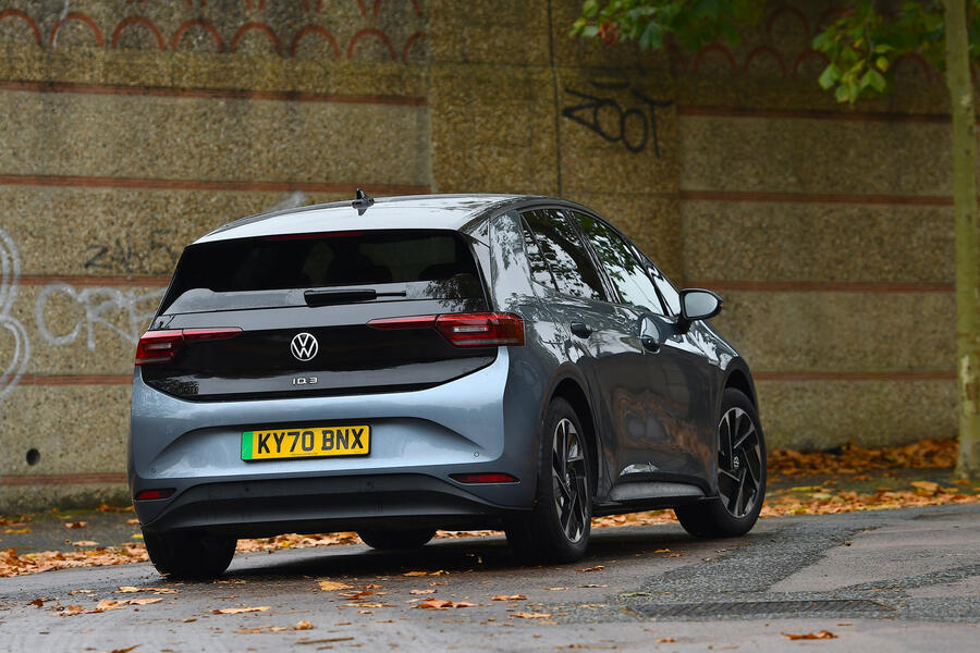 17 Volkswagen id 3 2021 long term review cornering rear
