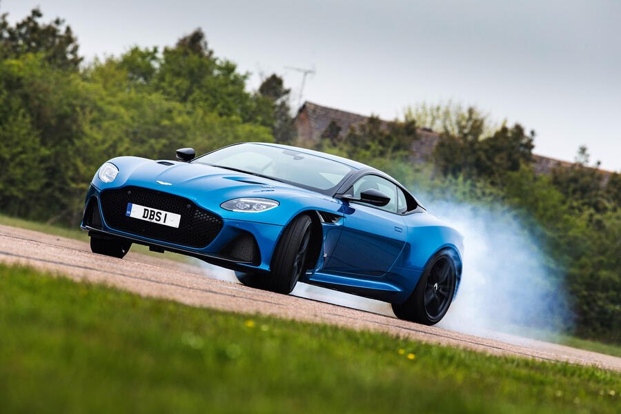 28 Aston martin dbs superleggera tracking side