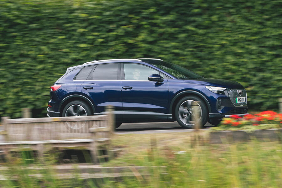 3 Audi q4 e tron 2021 long term review on road side