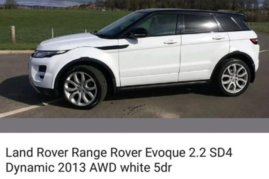 4 Stolen range rover evoque static side