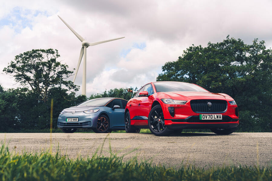 85 New vw id3 vs used jag i pace static