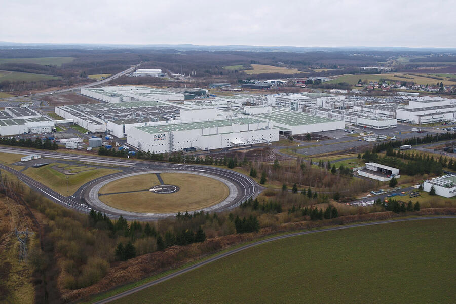 87 Ineos hambach factory tour 2022 factory from air