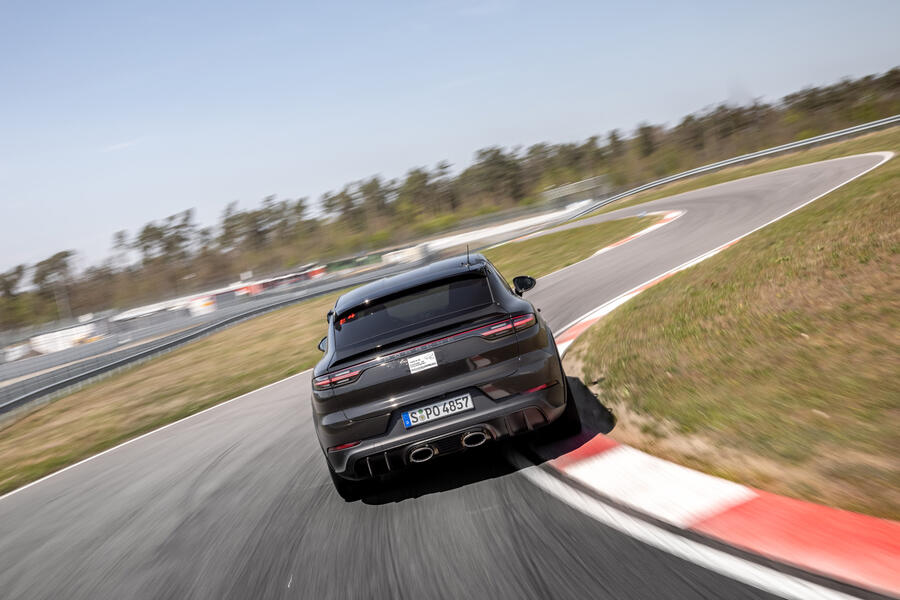 87 Porsche cayene turbo coupe prototype 2022 track rear