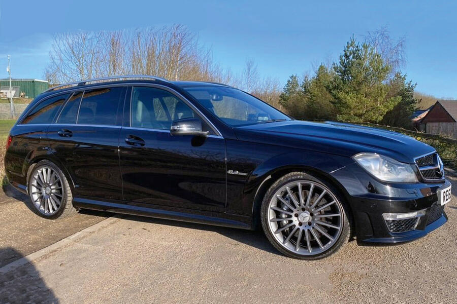 9 Mercedes amg c63 estate stationary side