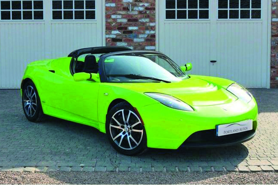 9 Tesla roadster front