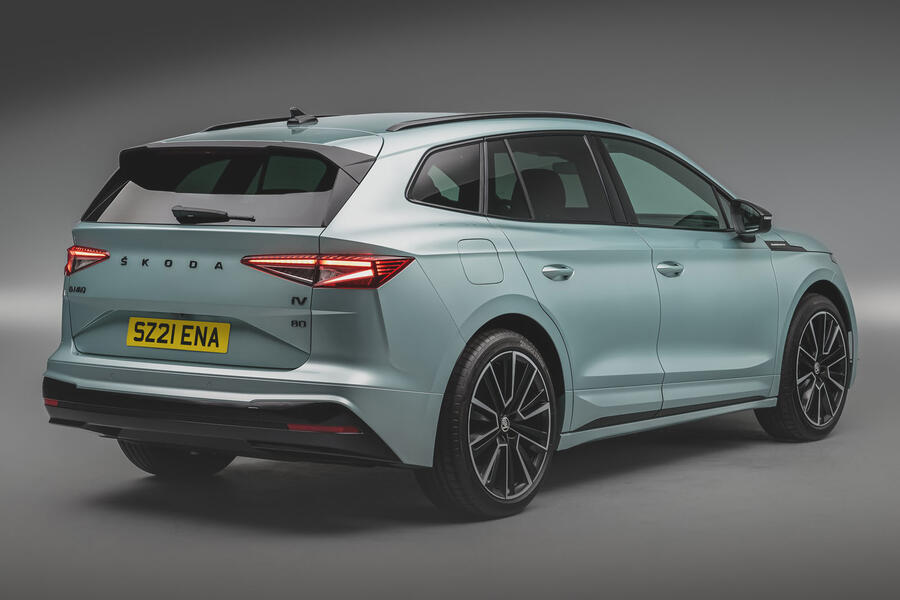 94 Skoda enyaq official reveal studio rear