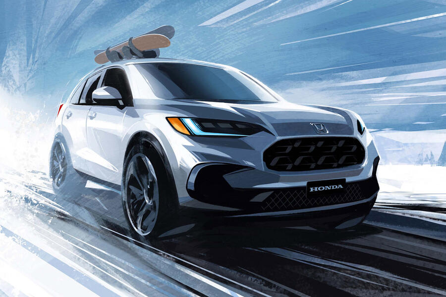 95 Honda c segment suv sketch front