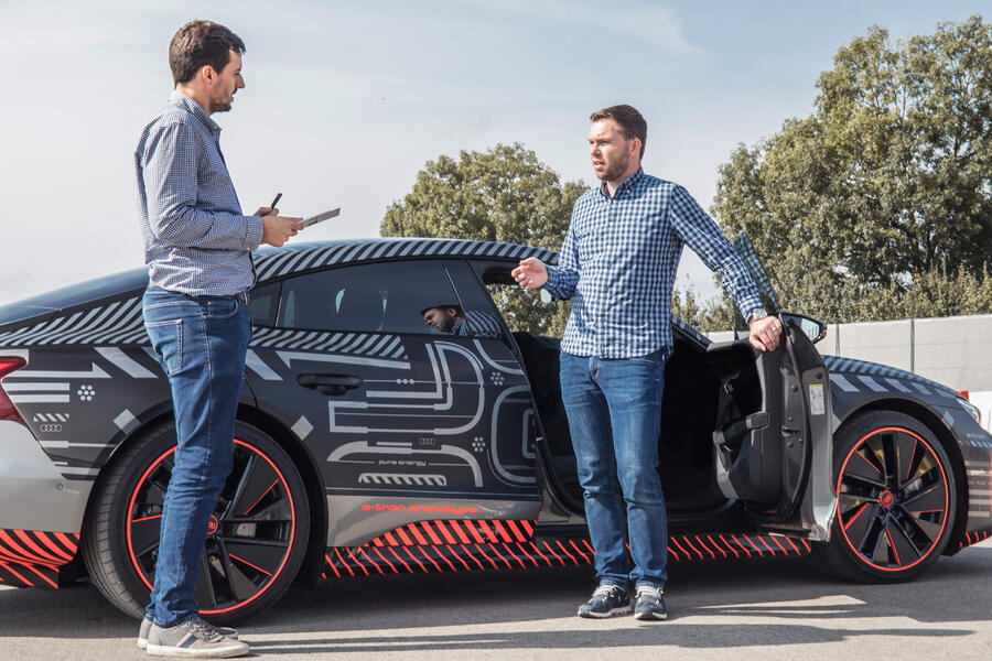 96 Audi etron gt camo interview