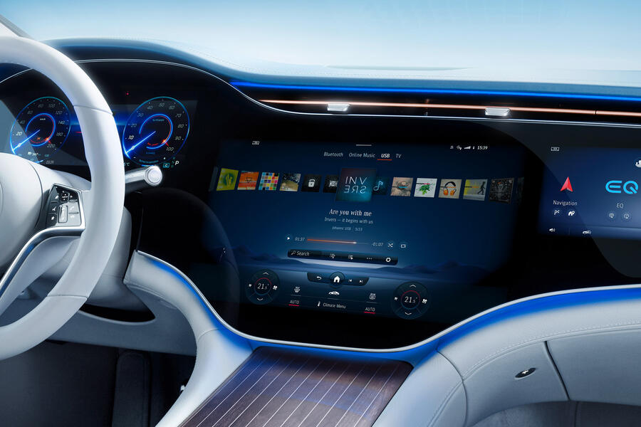 96 Mercedes benz eqs interior official infotainment