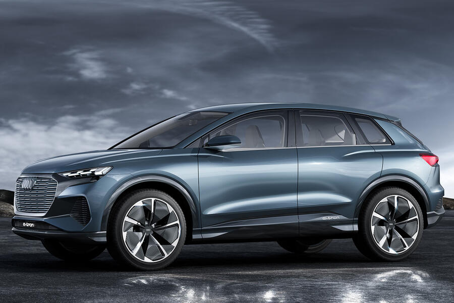 98 Audi q4 etron geneva 2019 press hero side