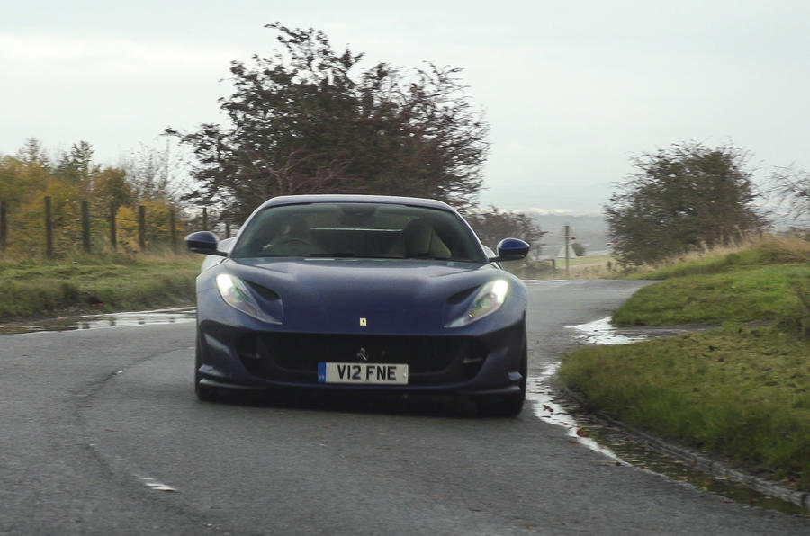 Ferrari 812 gts 2020 uk fd cornering front