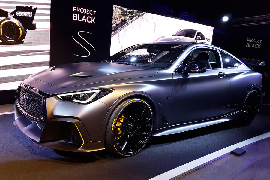 Infiniti project black s paris reveal stand front