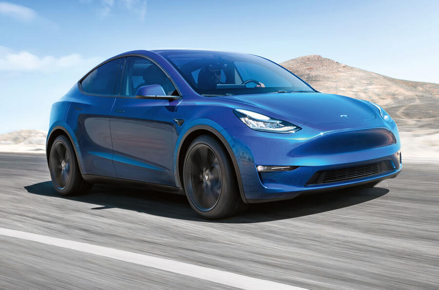 Model y front 34 blue 0