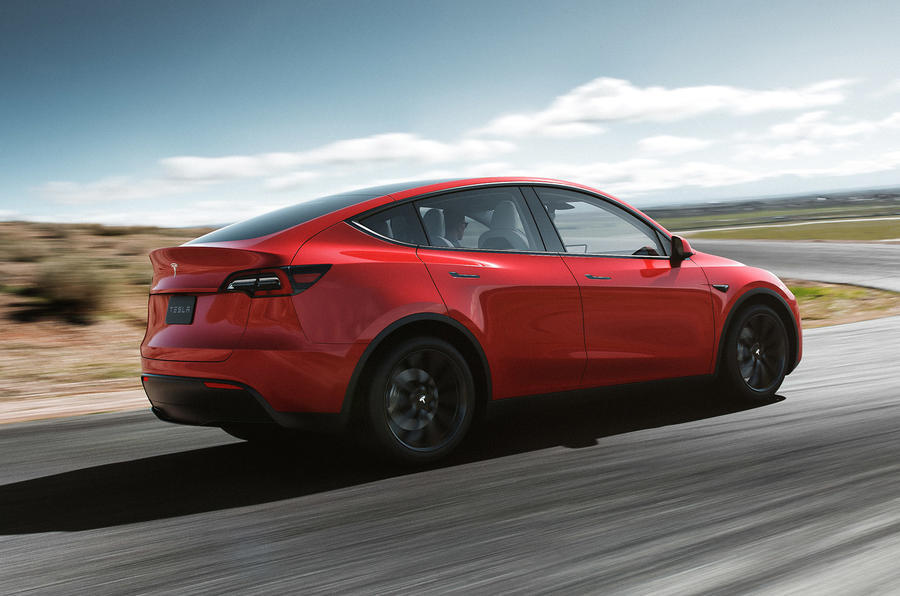 Model y rear 34 red 0