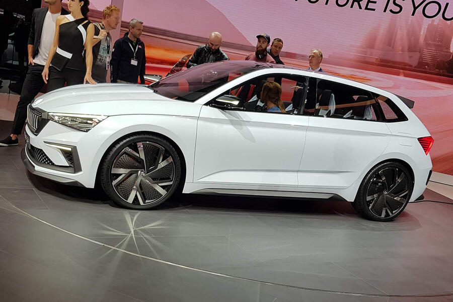 Skoda vision rs side paris 2018