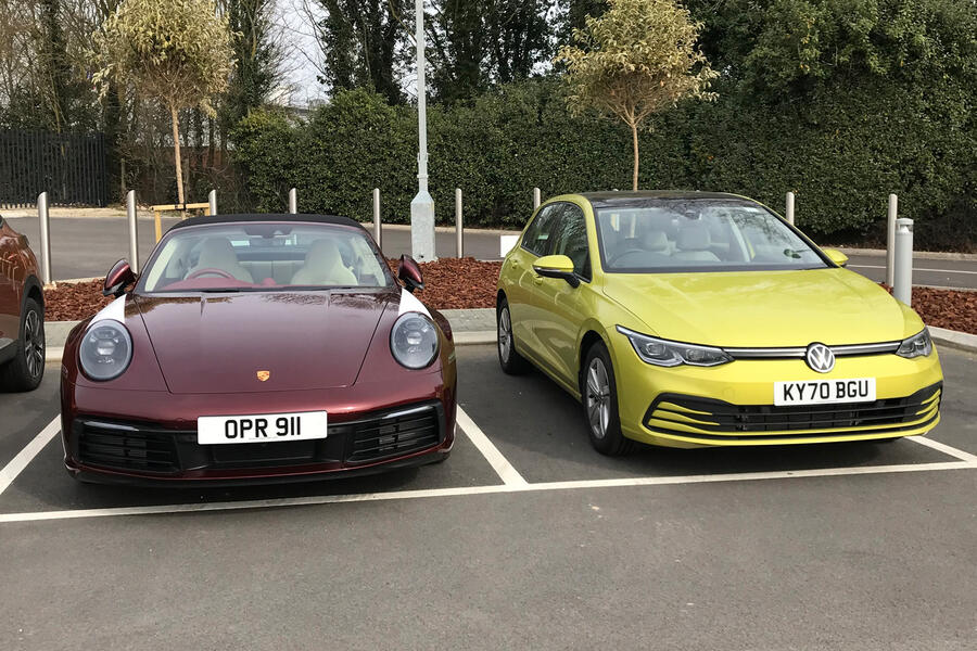Vw golf meets porsche targa