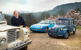 Andrew Frankel with car collection 