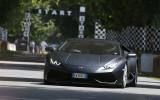 Tackling Goodwood's famous hill climb in a Lamborghini Huracan