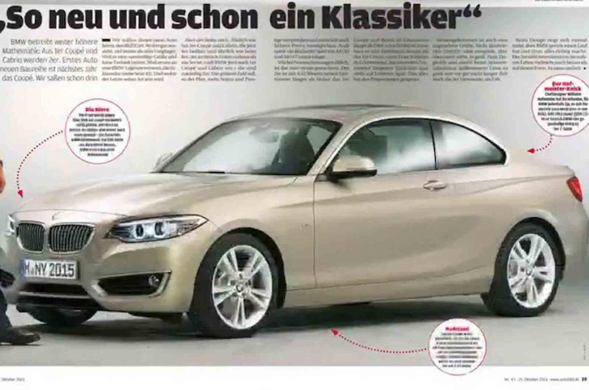 BMW 2-series coupe leaked online