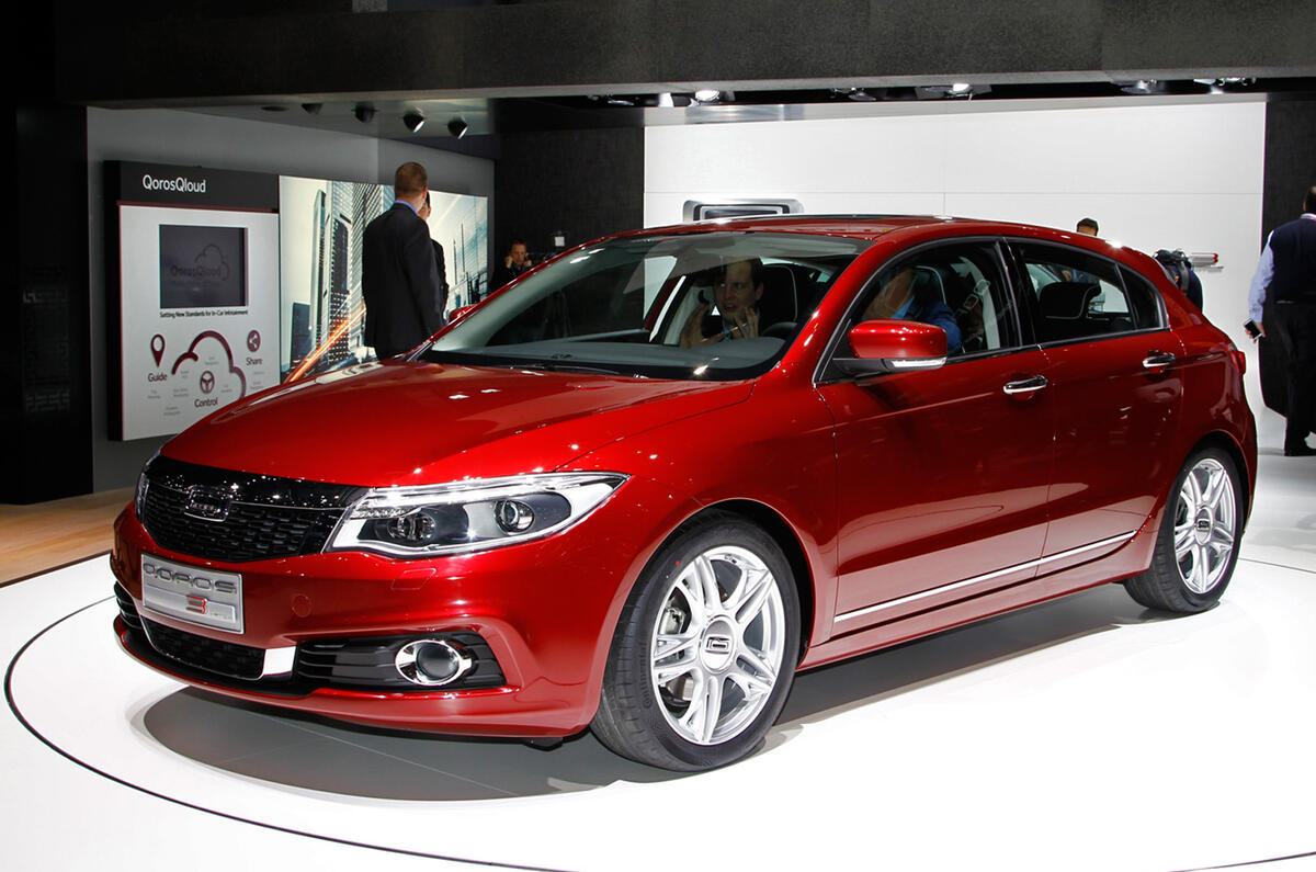 Qoros 3 hatchback makes Geneva debut