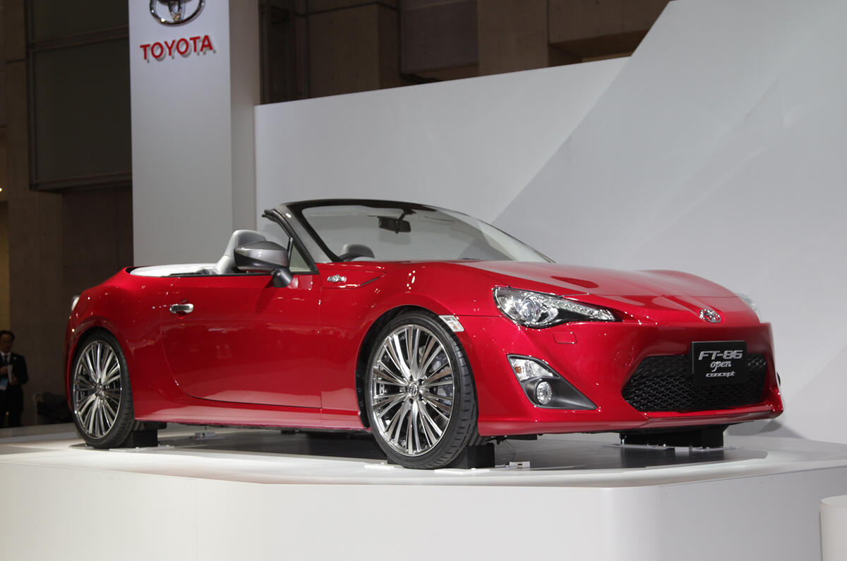 Toyota FT-86 Open concepts roof shown