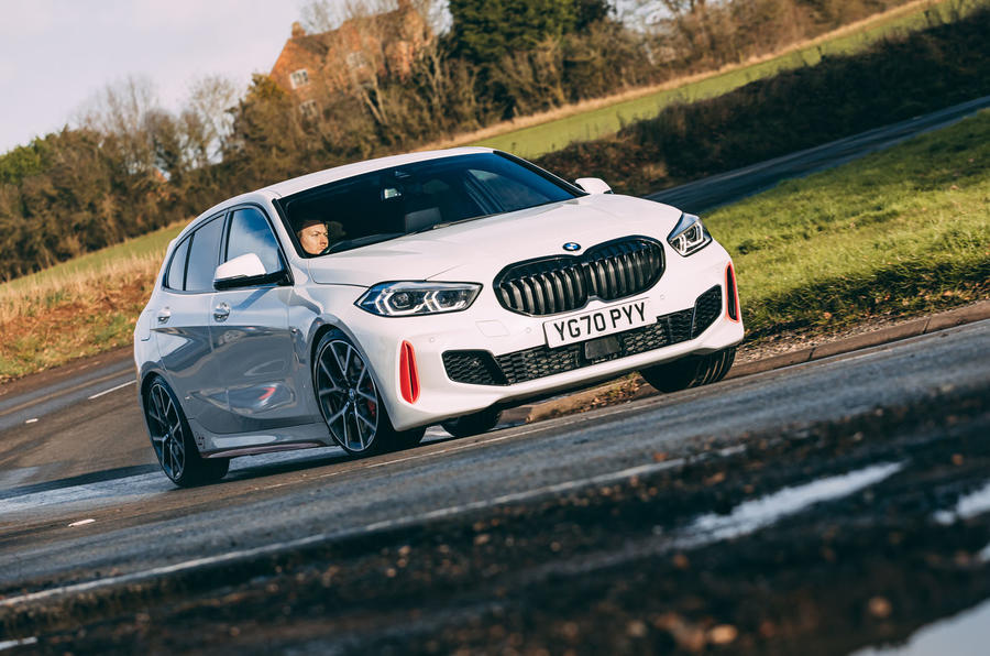 1 BMW 1 Series 128ti 2021 UK first drive review hero front
