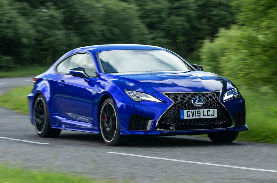 Lexus RC F with track pack 2019 first drive review - hero front
