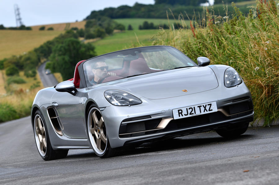 1 Porsche Boxster 25 years edition 2021 uk fd hero front