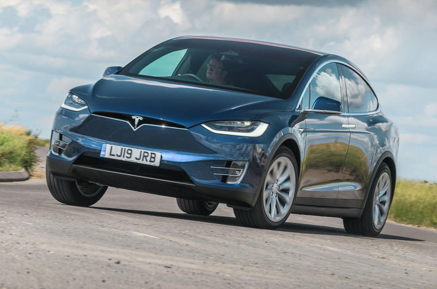 Tesla Model X Long Range 2019 UK first drive review - hero front