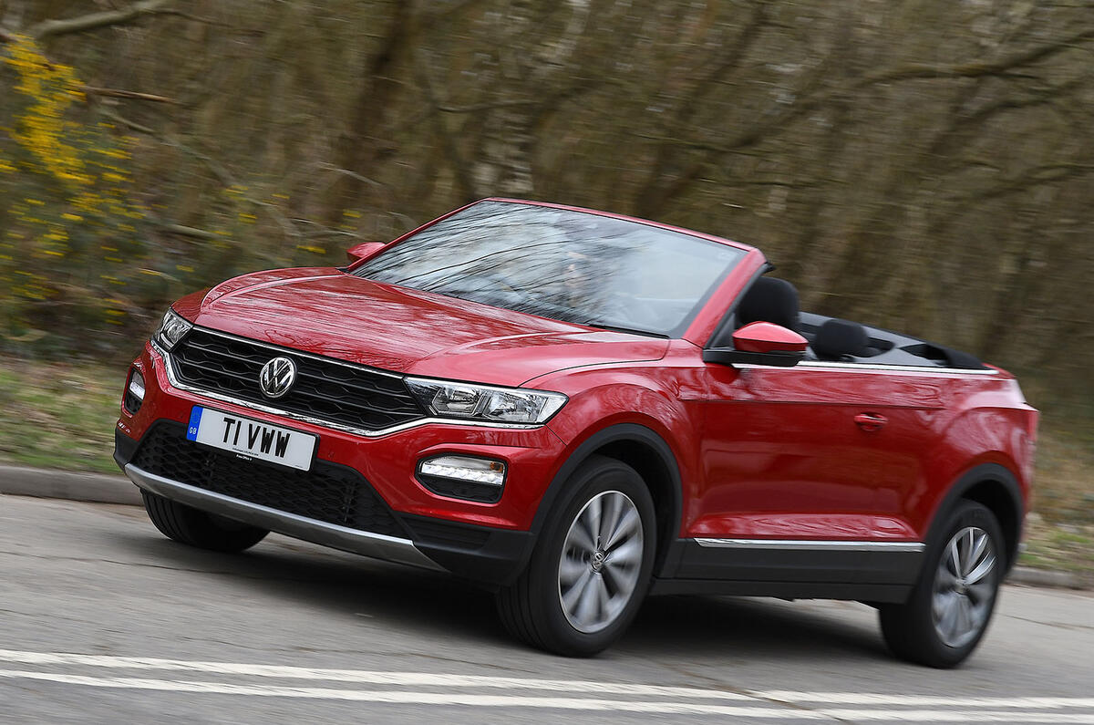 Volkswagen T-Roc Cabriolet 2020 UK first drive review - hero front