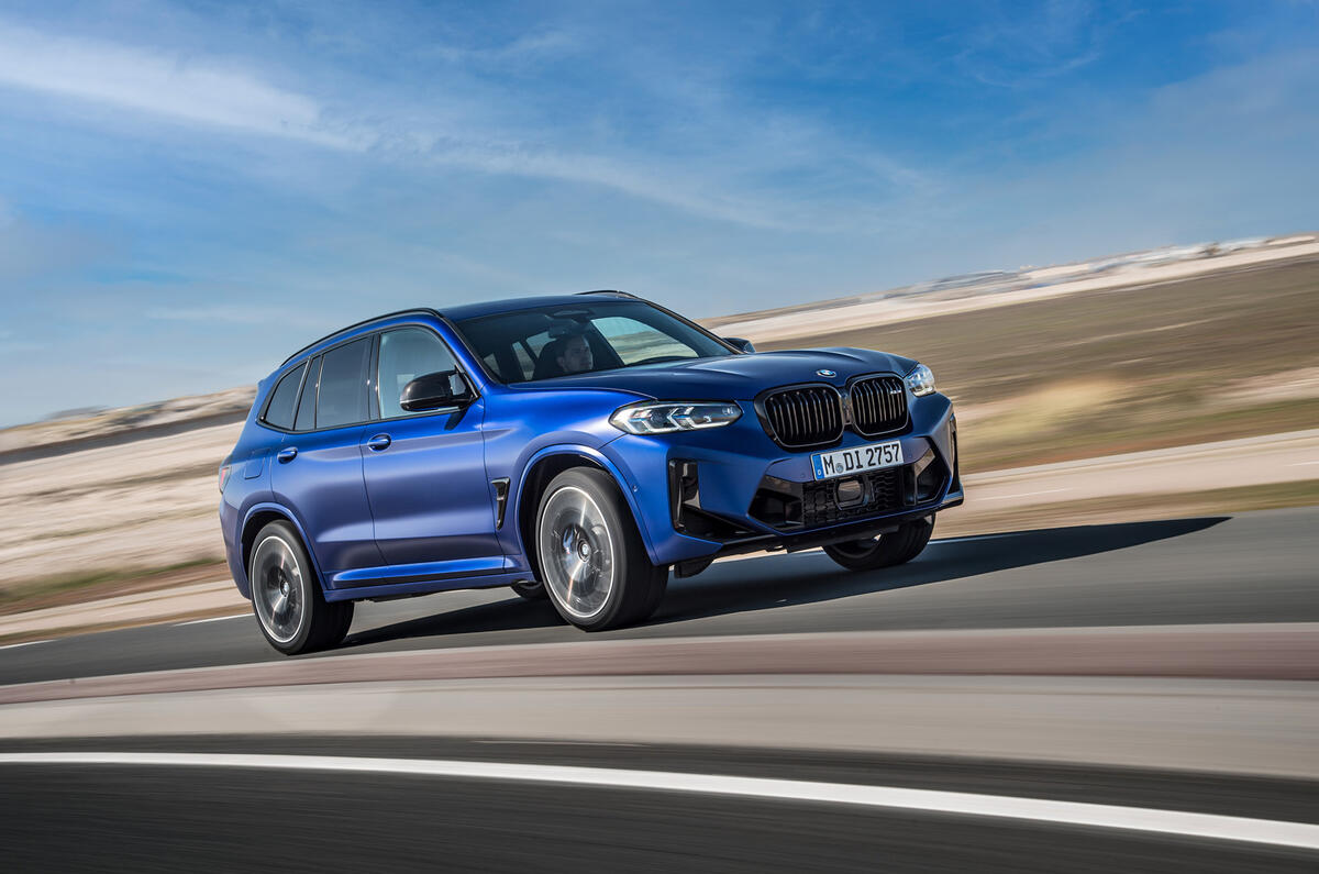 99 BMW X3 M 2021 LCI official images hero front