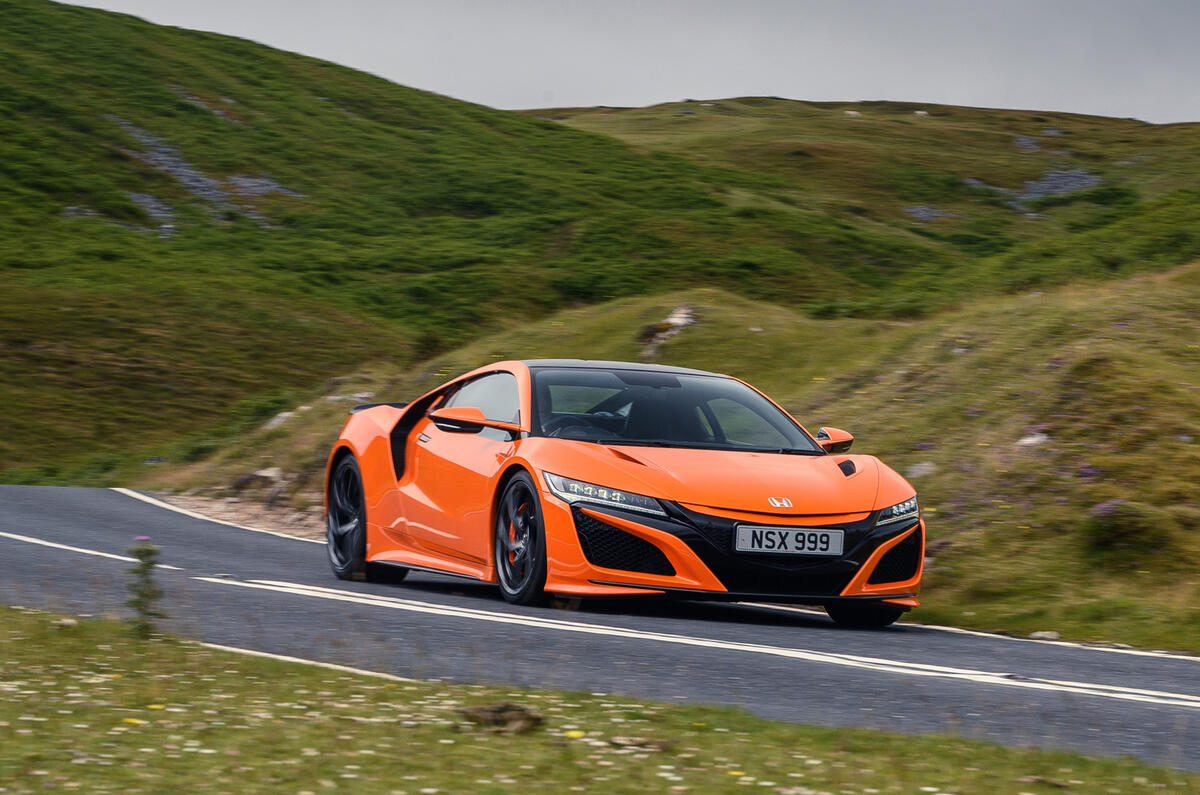 Honda NSX hybrid supercar feature - hero front