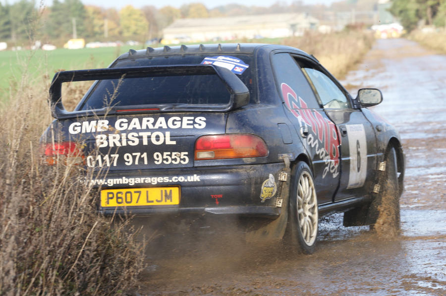 Subaru rally car