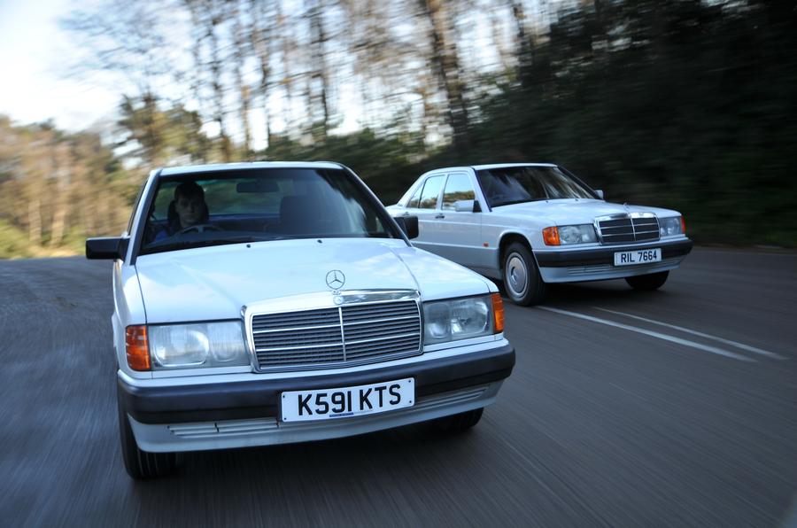 Mercedes 190E twin front shot