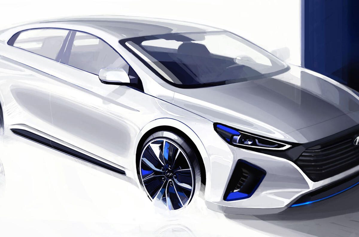 Hyundai motor reveals interior and exterior renderings of new ioniq exte