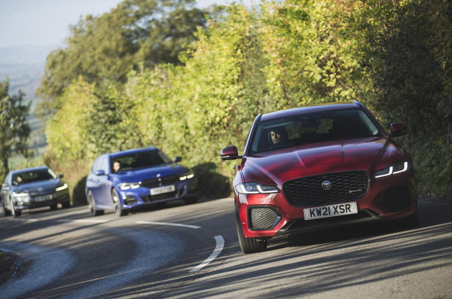 Jaguar Bmw petrol diesel test