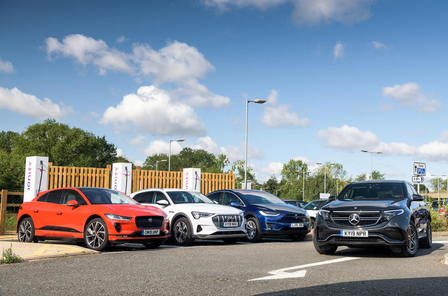 Jaguar i Pace Audi E Tron Tesla Model X Mercedes EQC