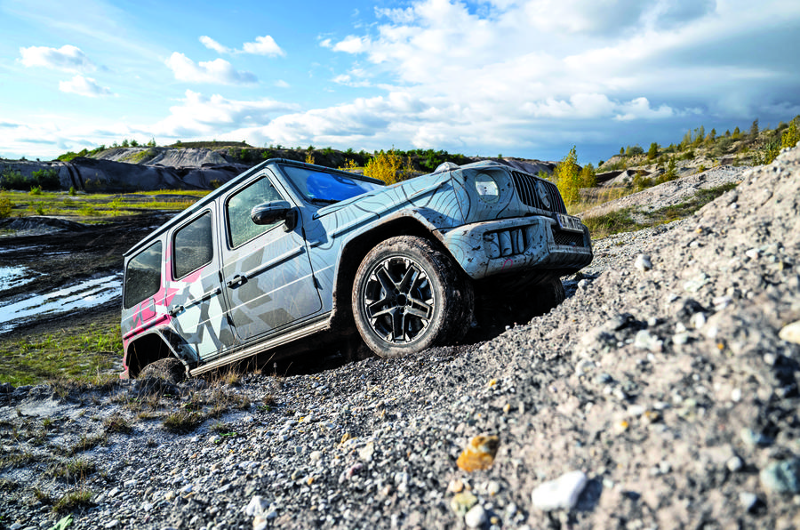 Mercedes G Class climbing