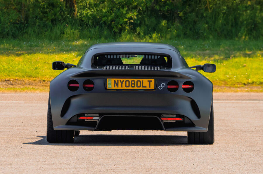 British firm's ultralight, rapidcharging EV sports car hits the road