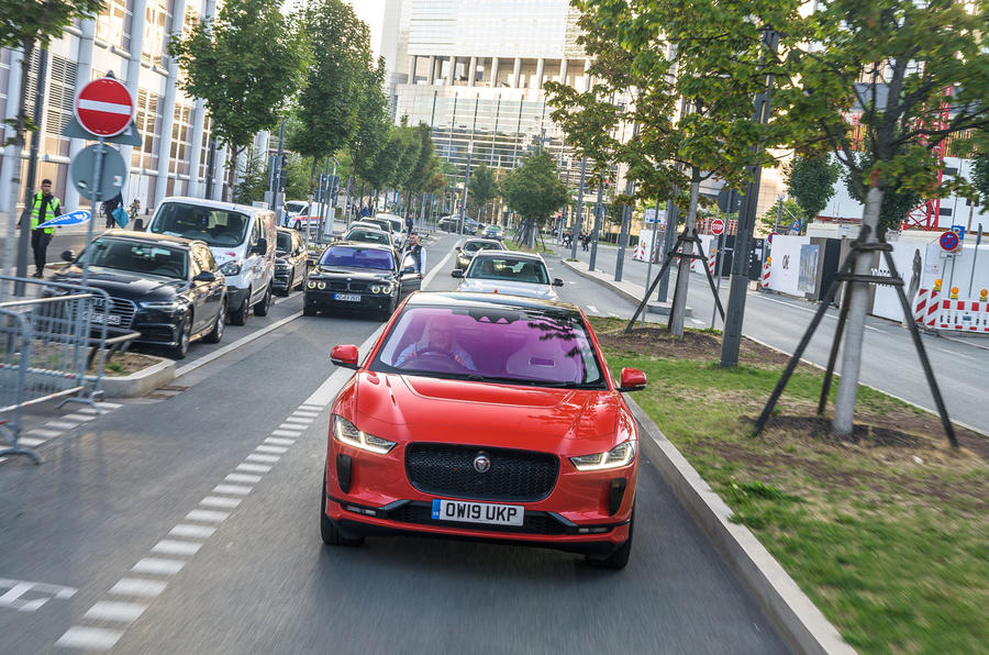 Driving the Jaguar I-Pace to the Frankfurt motor show
