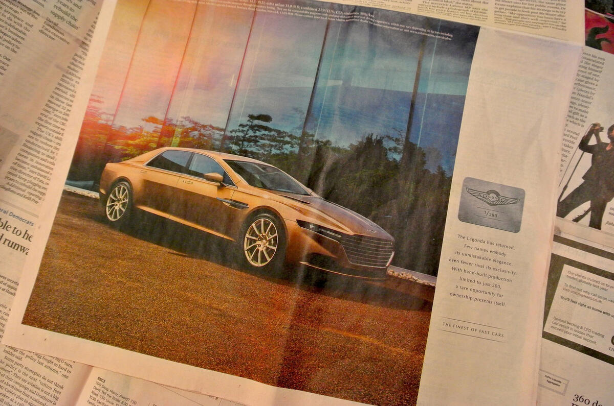 Aston Martin's Lagonda Taraf luxury limo in the FT